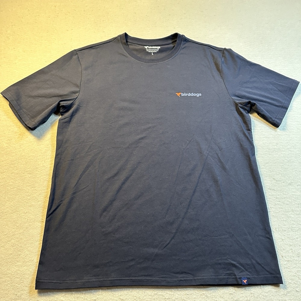 Birddogs Sharehouse Tech Tee Navy Performance Moisture Wicking Mens Large